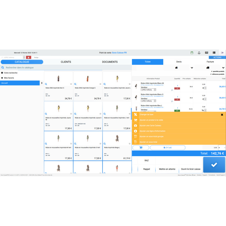 Logiciel Caisse Prestashop : Sora Caisse POS
